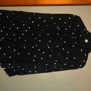 Button Down Black Casual Shirt